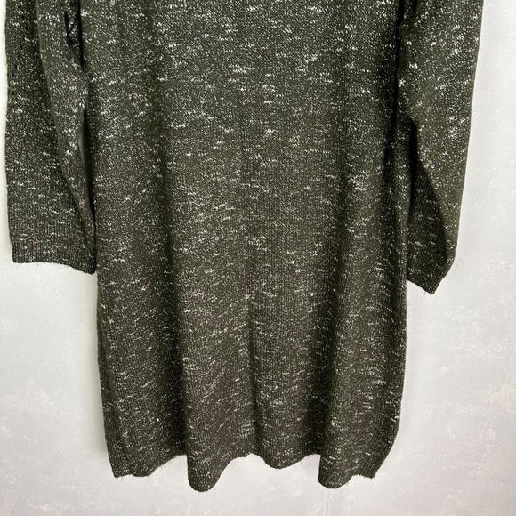 Talbots plus size 3X shift sweater dress midi pointelle knit green NEW - Picture 8 of 10